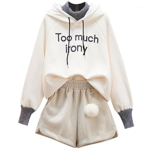 women's tracksuits winter spring women hoodies suit female holiday two pcs set clothing plus velvet hooded fleece & wide leg pants shor, Gray
women's tracksuits winter spring women hoodies suit female holiday two pcs set clothing plus velvet hooded fleece & wide leg pants shor, Gray