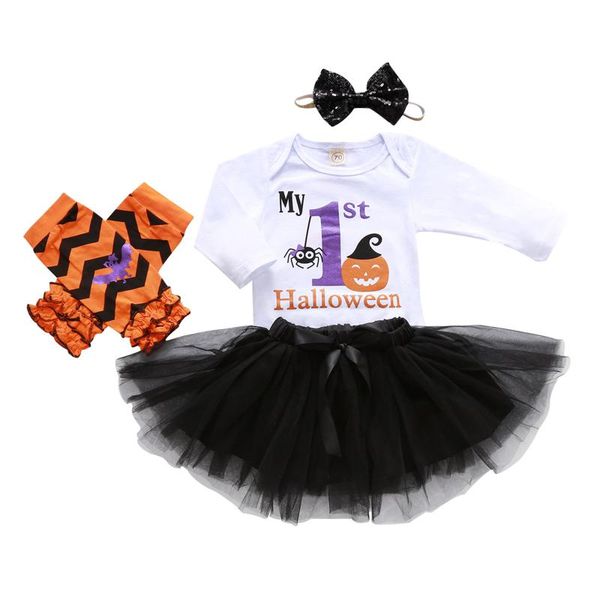 clothing sets 4pcs halloween baby girl clothes set romper+tutu skirts+leg warmer+headband outfits my 1st roupa infantil menina, White
clothing sets 4pcs halloween baby girl clothes set romper+tutu skirts+leg warmer+headband outfits my 1st roupa infantil menina, White