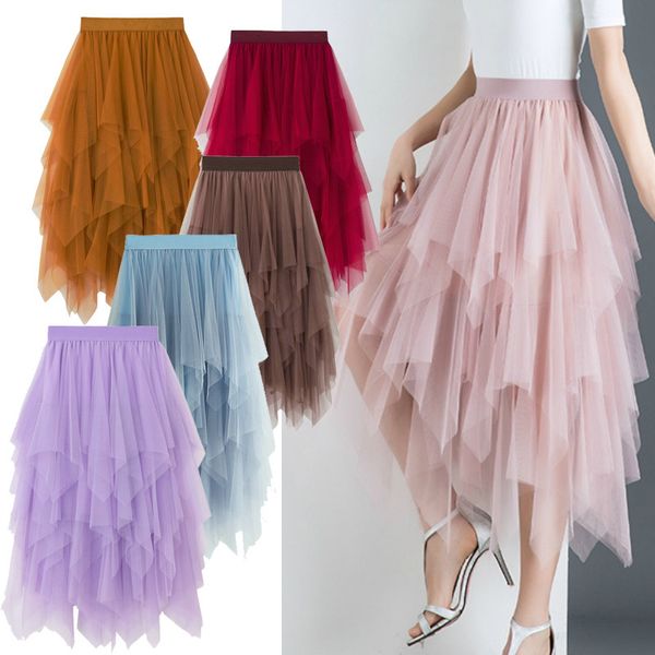 skirts autumn fairy irregular cakee layered puffy long mesh skirt sweet candy color tiered high low a-line tulle 10 colors z56d, Black
skirts autumn fairy irregular cakee layered puffy long mesh skirt sweet candy color tiered high low a-line tulle 10 colors z56d, Black