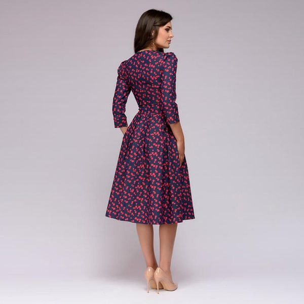 casual dresses vintage printing party vestidos three quarter sleeve women spring dress(no pockets), Black;gray
casual dresses vintage printing party vestidos three quarter sleeve women spring dress(no pockets), Black;gray