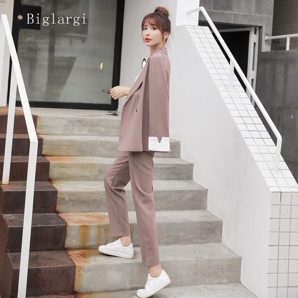 women's two piece pants autumn office set women long sleeve blazer +high waist suit business elegant ladies 2 pieces sets, White
women's two piece pants autumn office set women long sleeve blazer +high waist suit business elegant ladies 2 pieces sets, White