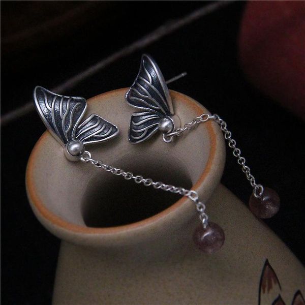 hoop & huggie meibapj real s925 sterling silver fashion temperament vintage frosted butterfly tassel earrings exquisite party gift jewelry, Golden;silver
hoop & huggie meibapj real s925 sterling silver fashion temperament vintage frosted butterfly tassel earrings exquisite party gift jewelry, Golden;silver