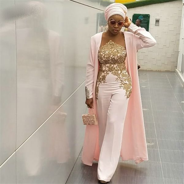 pink prom dresses long sleeve two pieces jumspsuit evening gowns with gold appliques dubai saudi arabic formal dress, Black
pink prom dresses long sleeve two pieces jumspsuit evening gowns with gold appliques dubai saudi arabic formal dress, Black