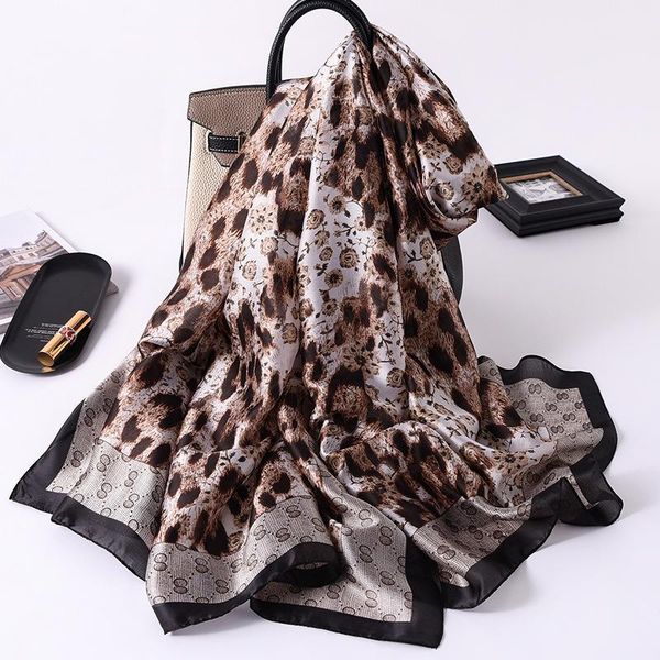 scarves 2021 women imitation silk scarf retro leopard print shawls office lady soft wraps female headscarf beach towel 90x180cm, Blue;gray
scarves 2021 women imitation silk scarf retro leopard print shawls office lady soft wraps female headscarf beach towel 90x180cm, Blue;gray