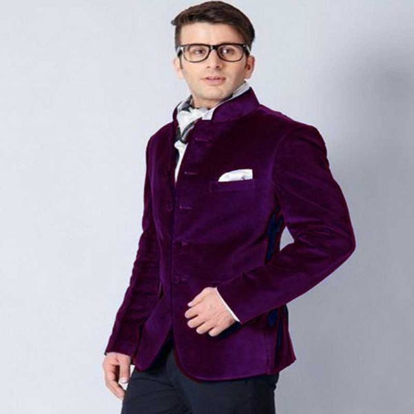 men's suits & blazers 2021 latest stand collar purple 2 pieces slim fit bridegroom wedding tuxedos casual business wear banquet blazer, White;black
men's suits & blazers 2021 latest stand collar purple 2 pieces slim fit bridegroom wedding tuxedos casual business wear banquet blazer, White;black