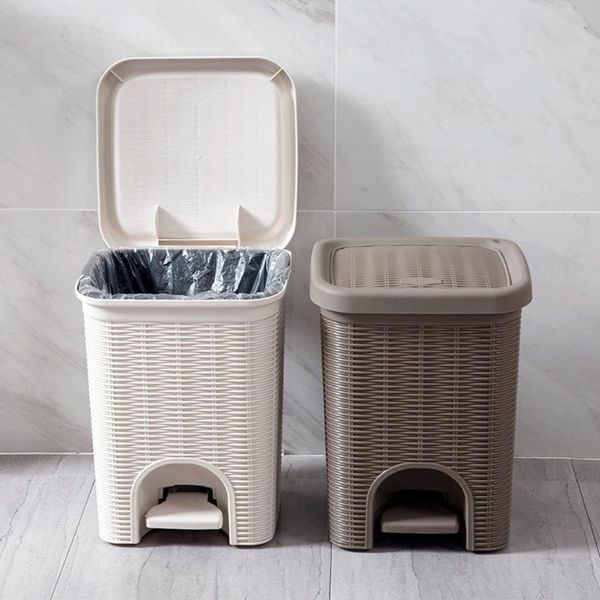 waste bins imitated rattan pedal type open lid trash can creative living room paper basket household bathroom kitchen
waste bins imitated rattan pedal type open lid trash can creative living room paper basket household bathroom kitchen