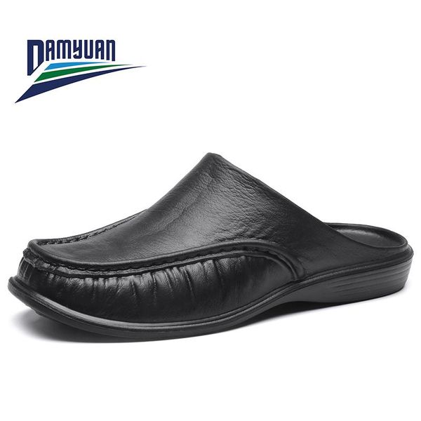 slippers damyuan 2021 men summer lightweight home leather half house indoor shoes casual work slipper size 40-47, Black
slippers damyuan 2021 men summer lightweight home leather half house indoor shoes casual work slipper size 40-47, Black