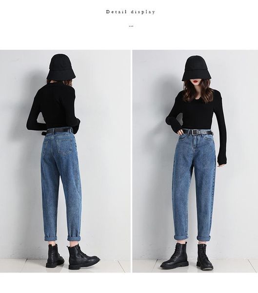 women's jeans summer high-waisted girl harem jeans, loose old daddy trousers for women, stylish straight dark blue retro ins 2021
women's jeans summer high-waisted girl harem jeans, loose old daddy trousers for women, stylish straight dark blue retro ins 2021