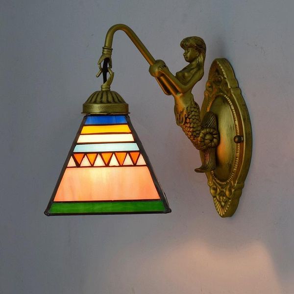 european retro tiffany stained glass living room dining bedroom bar club aisle square pyramid wall lamp
european retro tiffany stained glass living room dining bedroom bar club aisle square pyramid wall lamp