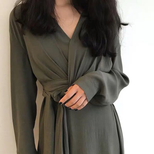 dresses vintage casual loose v-neck women long-sleeve lace-up a-line female dress vestidos femme rvbh, Black;gray
dresses vintage casual loose v-neck women long-sleeve lace-up a-line female dress vestidos femme rvbh, Black;gray