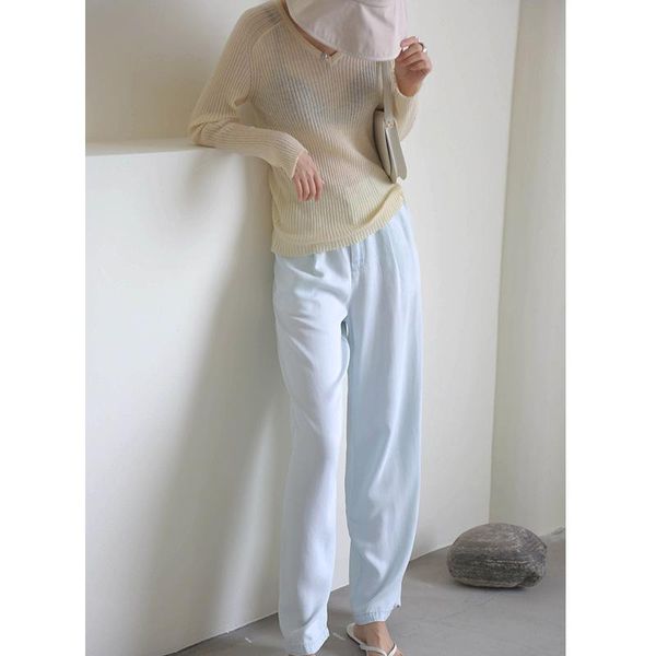 women's jeans 2021 collection han edition tencel high waist show thin temperament wide-legged straight canister, 7736, Blue
women's jeans 2021 collection han edition tencel high waist show thin temperament wide-legged straight canister, 7736, Blue