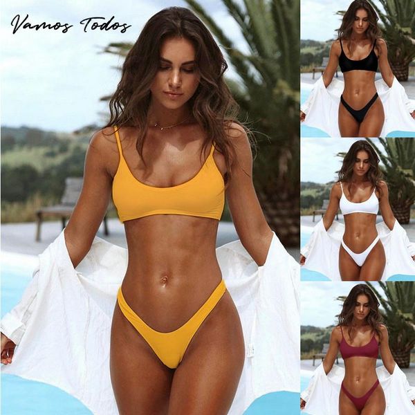 women's swimwear vamos todos 2021 summer v waist swimming suit for women casual 2 piece set bikini swimsuit bra and panty, White;black
women's swimwear vamos todos 2021 summer v waist swimming suit for women casual 2 piece set bikini swimsuit bra and panty, White;black