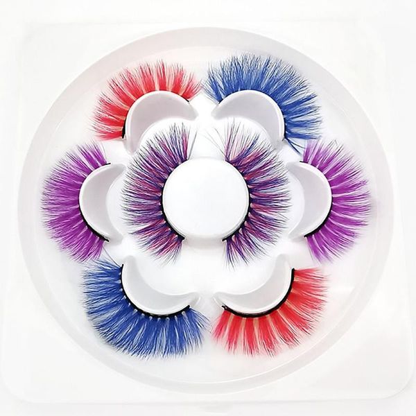 false eyelashes 4pairs 3d colored natural faux mink fluffy eye lash extension cosplay colorful eyelash halloween lashes makeup
false eyelashes 4pairs 3d colored natural faux mink fluffy eye lash extension cosplay colorful eyelash halloween lashes makeup