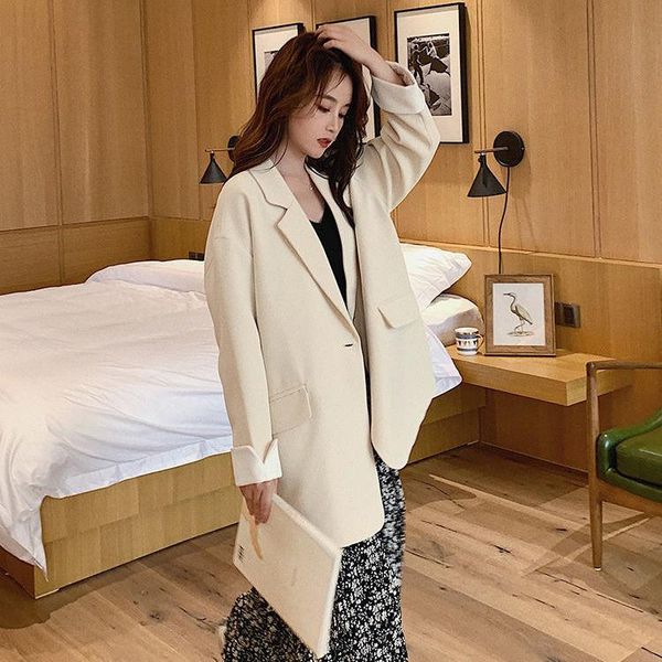 blazer women suit jacket women's spring and autumn white suit jacket veste femme, White;black
blazer women suit jacket women's spring and autumn white suit jacket veste femme, White;black