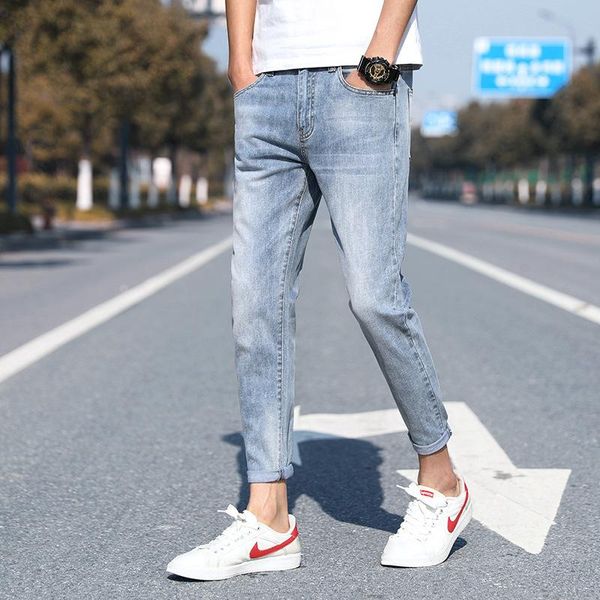 men's jeans fashion street casual ripped 2021 trendy brand slim stretch teenager ankle length pants, Blue
men's jeans fashion street casual ripped 2021 trendy brand slim stretch teenager ankle length pants, Blue