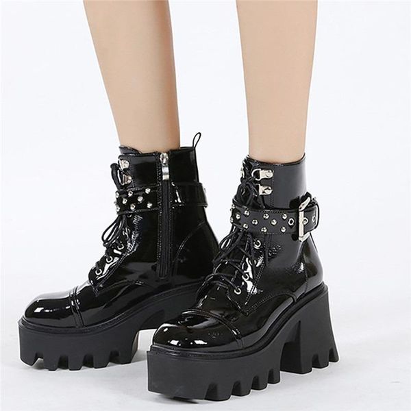 boots women gothic ankle zip punk style platform shoes goth winter lace-up booties chunky heel chain 2021 drop, Black
boots women gothic ankle zip punk style platform shoes goth winter lace-up booties chunky heel chain 2021 drop, Black