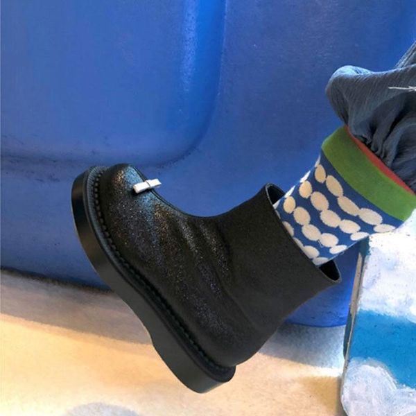 boots deat 2021 spring and summer fashion casual solid color round head trend thick bottom british style short women's sh522, Black
boots deat 2021 spring and summer fashion casual solid color round head trend thick bottom british style short women's sh522, Black
