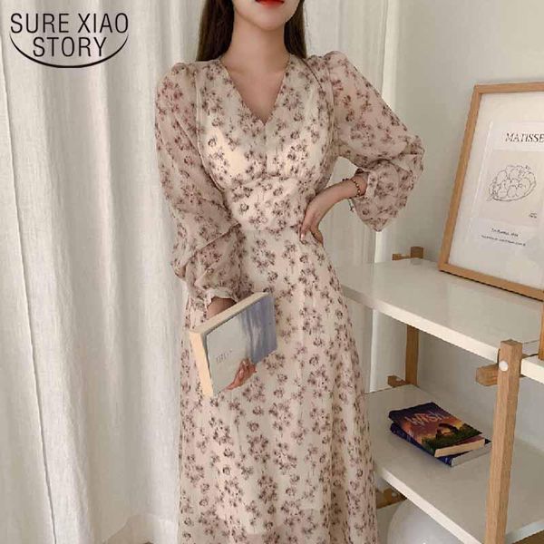 v-neck waist tie slim french style vintage chiffon floral dress female 2021 autumn puff sleeve long robe femme 12298 casual dresses, Black;gray
v-neck waist tie slim french style vintage chiffon floral dress female 2021 autumn puff sleeve long robe femme 12298 casual dresses, Black;gray