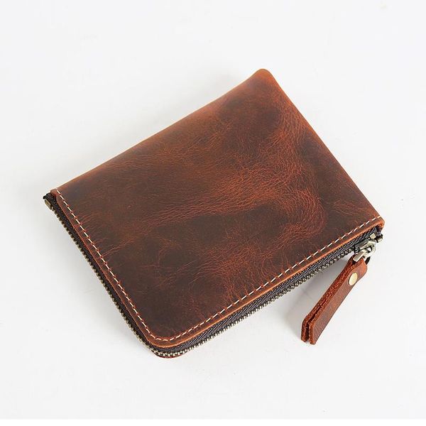 handmade retro leather short men's wallet zipper layer cowhide ultra-thin coin purse wallets, Red;black
handmade retro leather short men's wallet zipper layer cowhide ultra-thin coin purse wallets, Red;black