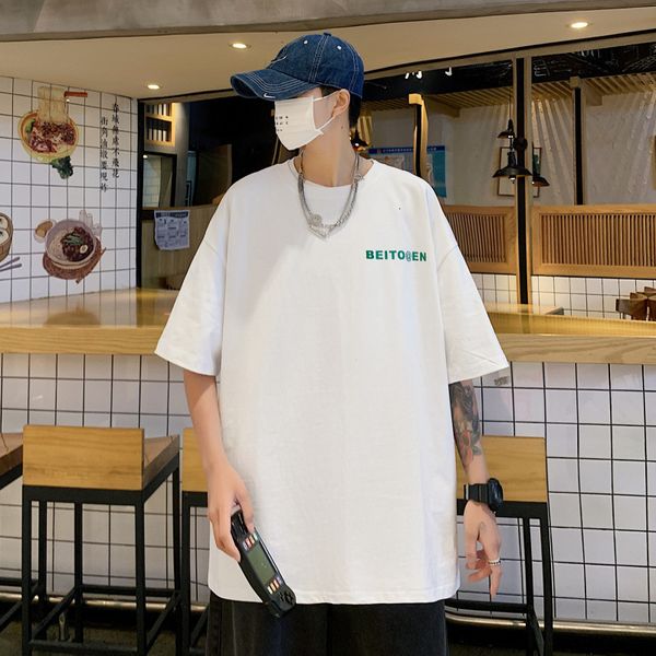 t-shirts loose summer men's short sve t-shirt for fashion, White;black
t-shirts loose summer men's short sve t-shirt for fashion, White;black