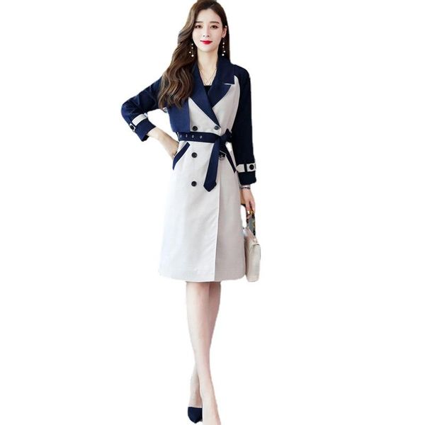 women's trench coats 2021 coat spring autumn casual mid length overcoat over the knee korean style fashion thinner medium long temperam, Tan;black
women's trench coats 2021 coat spring autumn casual mid length overcoat over the knee korean style fashion thinner medium long temperam, Tan;black