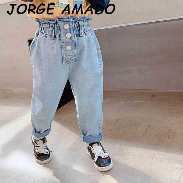korean baby tapered jeans girls loose leisure high waist denim pegged pants long trousers children clothes 2-8y xh588 210610, Blue
korean baby tapered jeans girls loose leisure high waist denim pegged pants long trousers children clothes 2-8y xh588 210610, Blue
