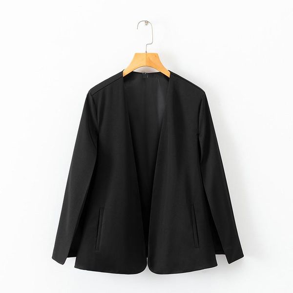 women's jackets women black cloak sleeve jacket open placket streetwear coat outerwear, Black;brown
women's jackets women black cloak sleeve jacket open placket streetwear coat outerwear, Black;brown