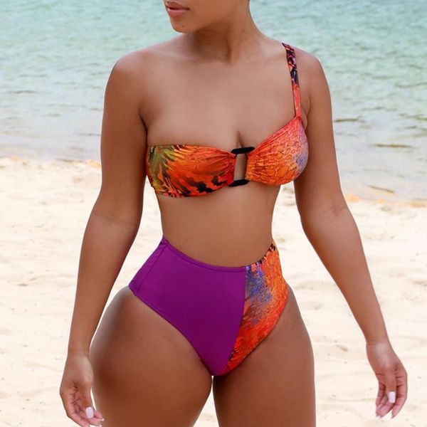 splicing one shoulder female swimsuit high waist bikini women swimwear two-pieces bikini set bule bather bathing suit swimby a
splicing one shoulder female swimsuit high waist bikini women swimwear two-pieces bikini set bule bather bathing suit swimby a