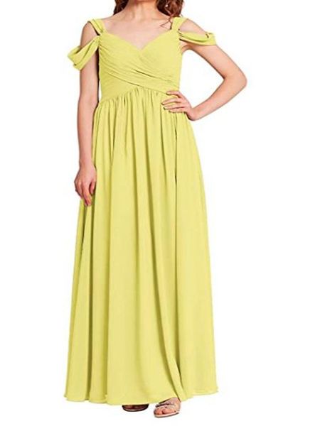 bridesmaid dress ynqnfs fold chiffon sweetheart collar sunny yellow long simple formal occasion suitable for wedding party, White;pink
bridesmaid dress ynqnfs fold chiffon sweetheart collar sunny yellow long simple formal occasion suitable for wedding party, White;pink