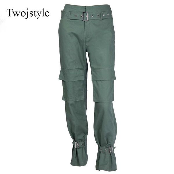 women's pants & capris twojstyle autumn and winter cargo women fashion loose pockets female streetwear casual large size trousers, Black;white
women's pants & capris twojstyle autumn and winter cargo women fashion loose pockets female streetwear casual large size trousers, Black;white