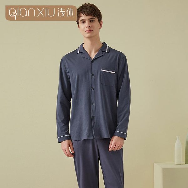 men's sleepwear pajamas suits, home service, bamboo fiber, autumn products, cardigan, lapel, pajamas, men, Black;brown
men's sleepwear pajamas suits, home service, bamboo fiber, autumn products, cardigan, lapel, pajamas, men, Black;brown