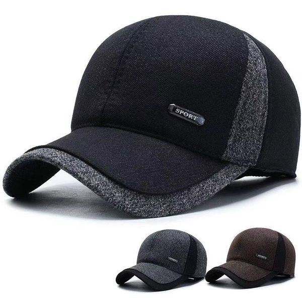 new hat men's autumn winter baseball middle-aged and elderly warm dad ear korean thickened duck tongue cap men, Blue;gray
new hat men's autumn winter baseball middle-aged and elderly warm dad ear korean thickened duck tongue cap men, Blue;gray