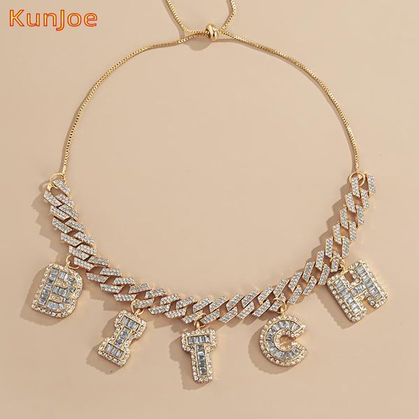 kunjoe hip hop crystal cuban chain necklace vintage iced out rhinestone letter pendant women girl jewelry accessories necklaces, Silver
kunjoe hip hop crystal cuban chain necklace vintage iced out rhinestone letter pendant women girl jewelry accessories necklaces, Silver