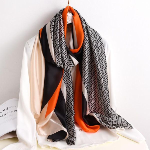scarves designer scarf women 180*90 summer sunscreen silk foulard en soie all-match bandana shawl wholesale hijab, Blue;gray
scarves designer scarf women 180*90 summer sunscreen silk foulard en soie all-match bandana shawl wholesale hijab, Blue;gray