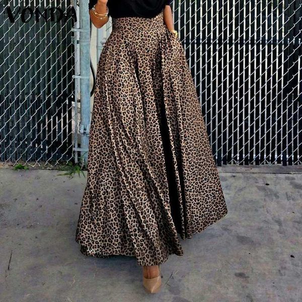 skirts women long maxi vonda 2021 summer high waist leopard print with pockets ladies beach streetwears s-, Black
skirts women long maxi vonda 2021 summer high waist leopard print with pockets ladies beach streetwears s-, Black