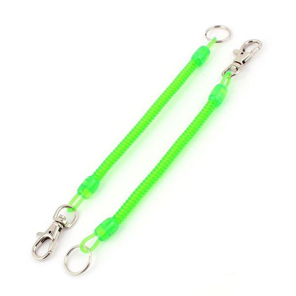 keychains 2 pieces green plastic flexible elastic spring spiral band with lanyard, Silver
keychains 2 pieces green plastic flexible elastic spring spiral band with lanyard, Silver