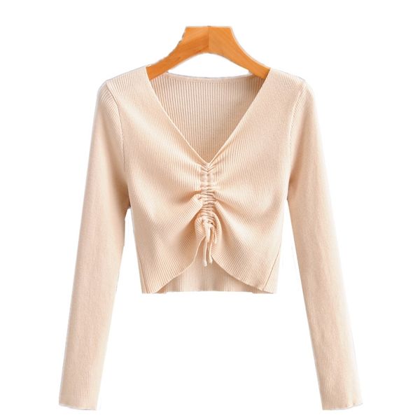 hsa chic drawstring pleated sweaters women autumn ladies knitted long sleeve pullover v-neck solid casual woman jumper 210430, White;black
hsa chic drawstring pleated sweaters women autumn ladies knitted long sleeve pullover v-neck solid casual woman jumper 210430, White;black