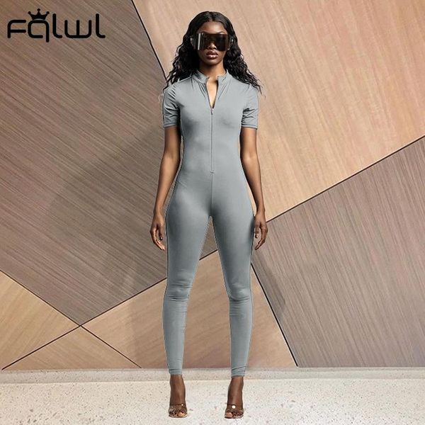 women's jumpsuits & rompers fqlwl black solid jumpsuit women one piece outfit elastic slim rompsuit female bodycon short sleeve ladies, Black;white
women's jumpsuits & rompers fqlwl black solid jumpsuit women one piece outfit elastic slim rompsuit female bodycon short sleeve ladies, Black;white