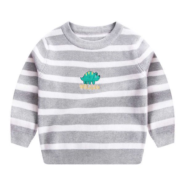 autumn and winter kids sweaters stripe boy embroidered dinosaur knitted pullover sweater round neck outerwear pure cotton y1024, Blue
autumn and winter kids sweaters stripe boy embroidered dinosaur knitted pullover sweater round neck outerwear pure cotton y1024, Blue