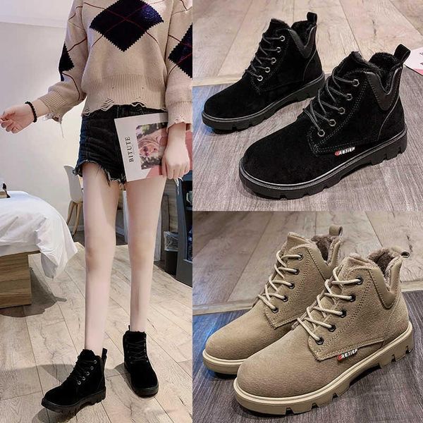 boots fashion women ladies shoes autumn winter ankle flat flock classic lace-up snow suede warm fur plush zapatos, Black
boots fashion women ladies shoes autumn winter ankle flat flock classic lace-up snow suede warm fur plush zapatos, Black