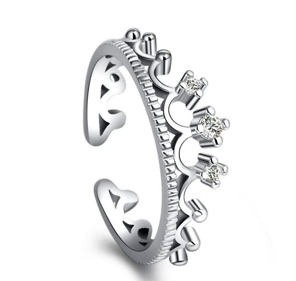 wedding rings lovers anillos women 925 sterling silver zircon crystal queen's crown opening bridal of s-r26, Slivery;golden
wedding rings lovers anillos women 925 sterling silver zircon crystal queen's crown opening bridal of s-r26, Slivery;golden