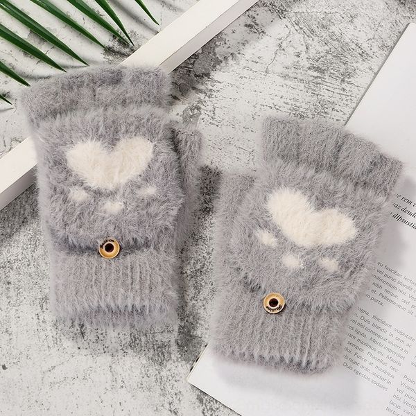 ke6q factory made autumn and winter plush touch screen korean fashion warm and knitted fingerless mittens gloves cartoon lovely warm gloves, Blue;gray
ke6q factory made autumn and winter plush touch screen korean fashion warm and knitted fingerless mittens gloves cartoon lovely warm gloves, Blue;gray
