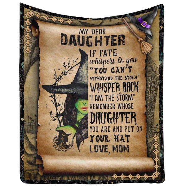 Love Letter Message Blanket My Dear Daughter, Halloween Put On Your Hat Blanket Bed Couch
Love Letter Message Blanket My Dear Daughter, Halloween Put On Your Hat Blanket Bed Couch