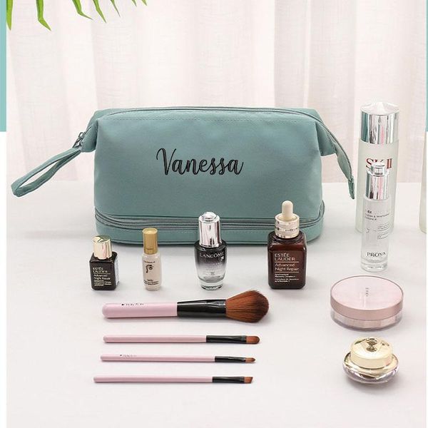 cosmetic bags & cases personalized simple high texture storage bag custom embroidery capacity eyebrow brush double wash portable makeup
cosmetic bags & cases personalized simple high texture storage bag custom embroidery capacity eyebrow brush double wash portable makeup