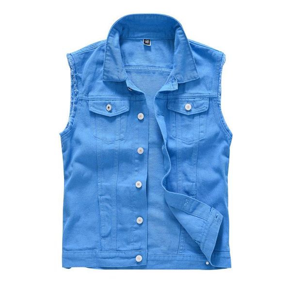 vintage men spring casual denim vest fashion cotton solid color jeans waistcoats for male clothing men's vests, Black;white
vintage men spring casual denim vest fashion cotton solid color jeans waistcoats for male clothing men's vests, Black;white