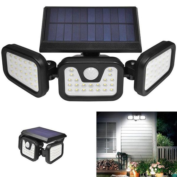 solar lamps led outdoor light 3 head motion sensor 270 wide angle illumination super bright waterproof remote control wall lamp #20
solar lamps led outdoor light 3 head motion sensor 270 wide angle illumination super bright waterproof remote control wall lamp #20