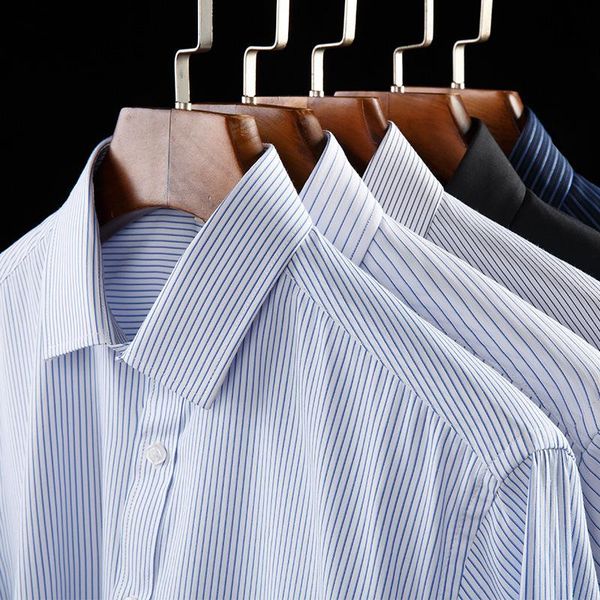 shirts for men long sleeve cotton casual slim fit striped man dress shirt soft comfort male social business work men's, White;black
shirts for men long sleeve cotton casual slim fit striped man dress shirt soft comfort male social business work men's, White;black