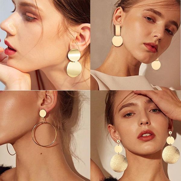 dangle & chandelier fashion earrings for women gold metal single drop vintage statement round geometric earring 2021 jewelry, Silver
dangle & chandelier fashion earrings for women gold metal single drop vintage statement round geometric earring 2021 jewelry, Silver