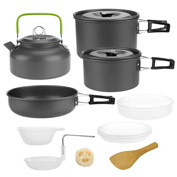 camp kitchen camping pan pot cookware kit with carry bag for picnic backpacking hiking set
camp kitchen camping pan pot cookware kit with carry bag for picnic backpacking hiking set