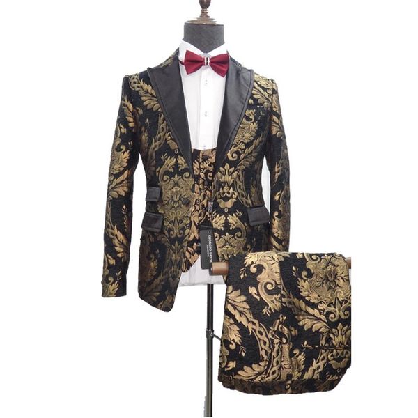 england style 2021 designs men's suit gentleman single-breasted 3 pcs set fashion print wedding party groomen tuxedo suits & blazers, White;black
england style 2021 designs men's suit gentleman single-breasted 3 pcs set fashion print wedding party groomen tuxedo suits & blazers, White;black